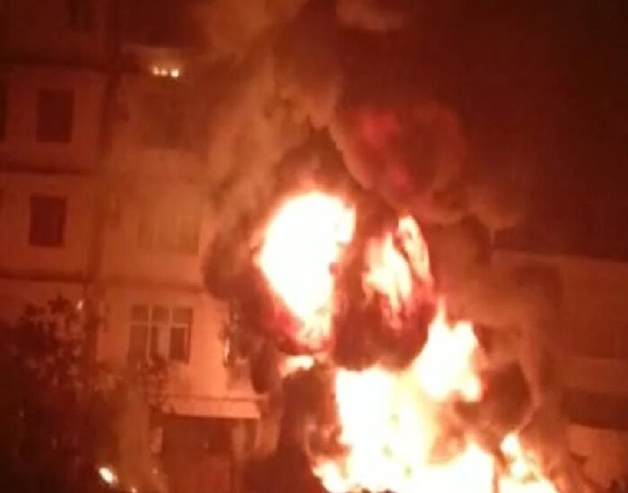 पटना में आग पर 4 घंटे में काबू, घरों के टूटने का डर.