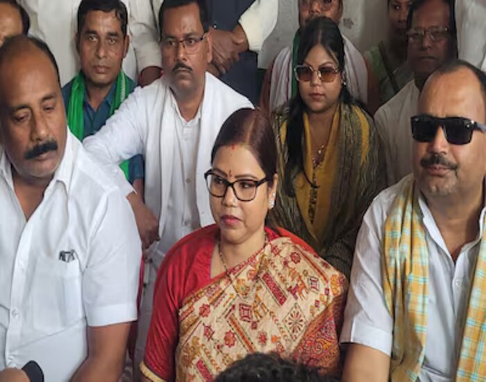 बीमा भारती के सरकारी आवास में घुसी पुलिस.