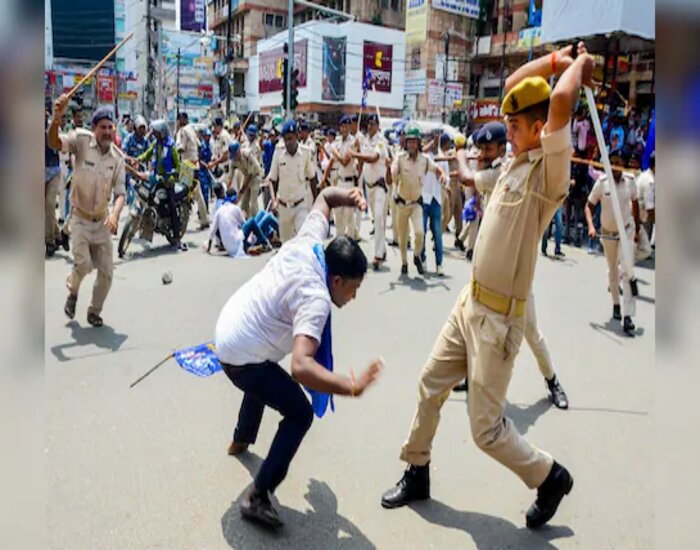 भारत बंद से चरमराया बिहार, बंद का व्यापक असर.
