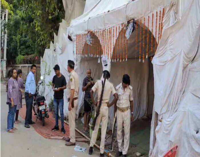 आरा में दुर्गा पूजा पंडाल के पास की ताबड़तोड़ फायरिंग, चार घायल.