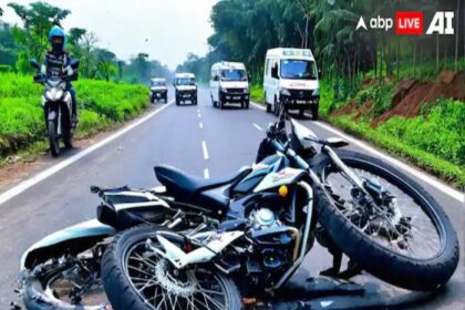 तीन बाईक और ट्रक की भिडंत, 5 लोगों की मौत .