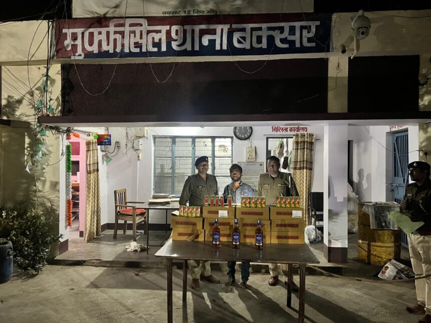 अवैध शराब के साथ तस्कर गिरफ्तार, एक फरार