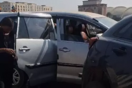 पटना में मरीन ड्राइव पर तीन गाड़ियां टकराई, अफरा-तफरी का माहौल