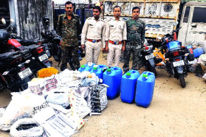 बालीडीह ओपी के कुंडोरी में उत्पाद विभाग ने अवैध शराब फैक्ट्री का किया उद्भेदन