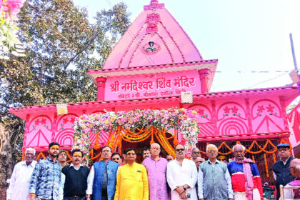 नर्मदेश्वर शिव मंदिर में दो दिवसीय अष्टजाम शुरू