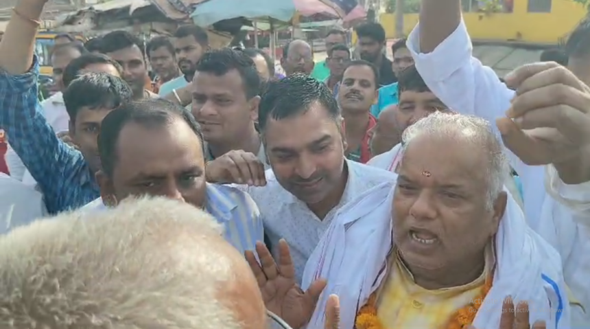 मोतिहारी में ग्रामीण विकास मंत्री श्रवण कुमार का जदयू कार्यकर्ताओं ने किया भव्य स्वागत