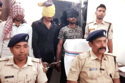 15 लाख की रंगदारी मांगने वाले तीन अपराधी गिरफ्तार, एक फरार