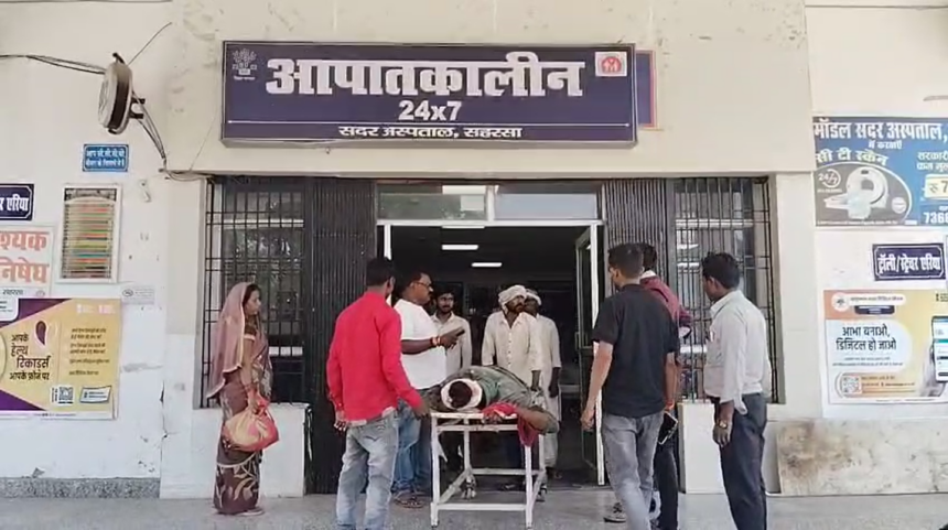 ससुराल जा रहे युवक की बाइक दुर्घटनाग्रस्त, गंभीर हालत में हायर सेंटर रेफर