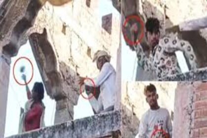 मंदिर से लौट रहे लोगों पर पथराव, तनाव के बाद भारी संख्या में पुलिस बल तैनात.