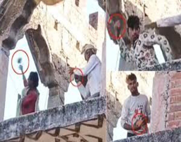 मंदिर से लौट रहे लोगों पर पथराव, तनाव के बाद भारी संख्या में पुलिस बल तैनात.