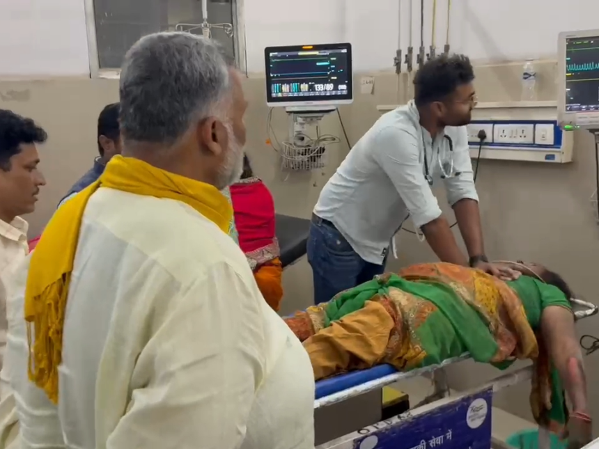 पटना में सरकारी गाडी ने दंपति को रौंदा,भागने के दौरान ऑटो से टकराई, 5 घायल.