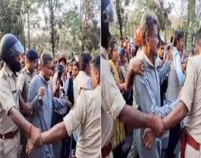 TRE- 3 के अभ्यर्थियों ने शिक्षा मंत्री सुनील कुमार को दौड़ाया,सप्लीमेंट्री रिजल्ट की मांग.