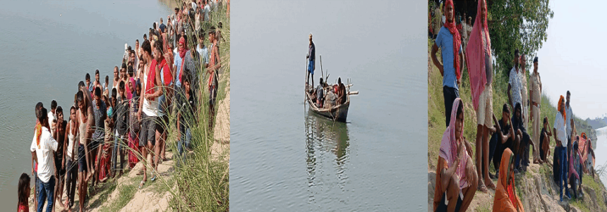 गंगा में स्नान के दौरान दो बच्चे डूबे, एक का शव बरामद, दूसरे की तलाश जारी