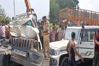 हाजीपुर में ट्रक -कार की टक्कर में दो युवकों की मौत.