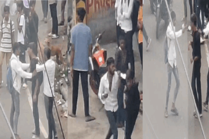बिहारशरीफ सड़क पर छात्र की बेरहमी से पिटाई, वीडियो वायरल, कानून व्यवस्था पर उठे सवाल