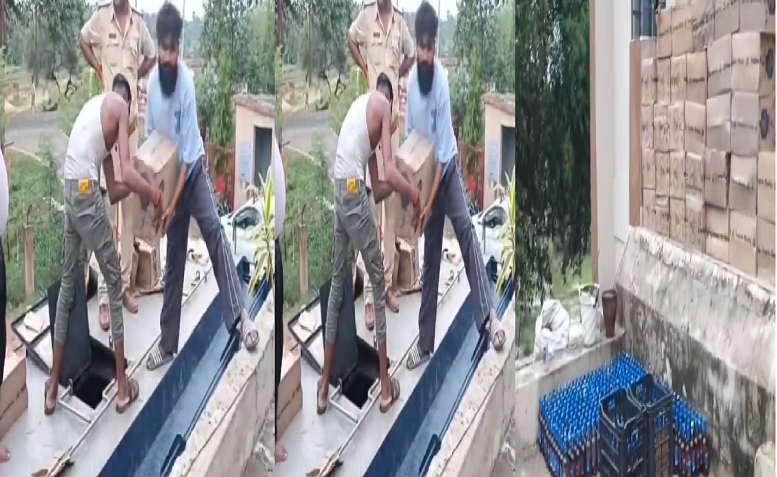 शेखपुरा में पुलिस की बड़ी कार्रवाई: ऑयल टैंकर की आड़ में हो रही थी शराब की तस्करी, 20 लाख की शराब जब्त