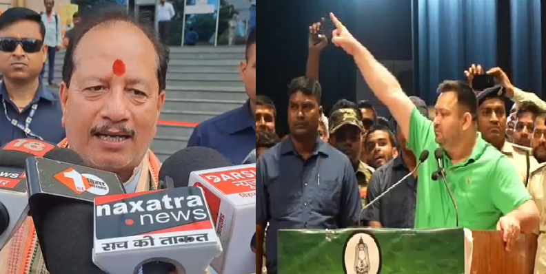 स्वास्थ्य मंत्री मंगल पांडे की तेजस्वी यादव को खुली चुनौती: "हिम्मत है तो मंच पर आकर बहस करें"
