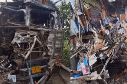 भागलपुर में दो ट्रकों की आमने-सामने भीषण टक्कर, चालक व उपचालक की मौत, NH-31 पर 10 किमी जाम