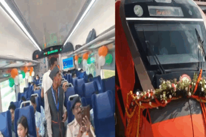 मोतिहारी में वंदे भारत ट्रेन का भव्य स्वागत, सौ बच्चों ने किया विशेष यात्रा अनुभव