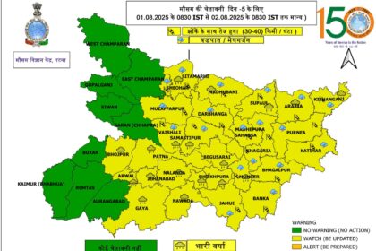 बिहार में मौसम का कहर! अगले हफ्ते तक आंधी-बारिश का अलर्ट जारी...