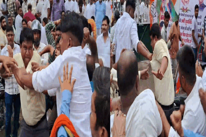 भोजपुर में कांग्रेस की संगठनात्मक बैठक में जोरदार हंगामा, दो गुटों में जमकर हाथापाई
