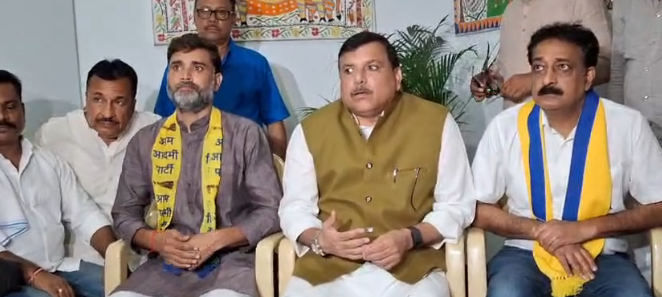 आम आदमी पार्टी बिहार में सभी सीटों पर लड़ेगी चुनाव, संजय सिंह ने नीतीश सरकार पर बोला हमला, 'जंगलराज' की वापसी का आरोप