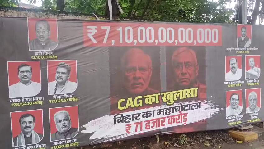 बिहार में सीएजी रिपोर्ट पर बवाल, ₹71,000 करोड़ के हिसाब को लेकर पोस्टर वार