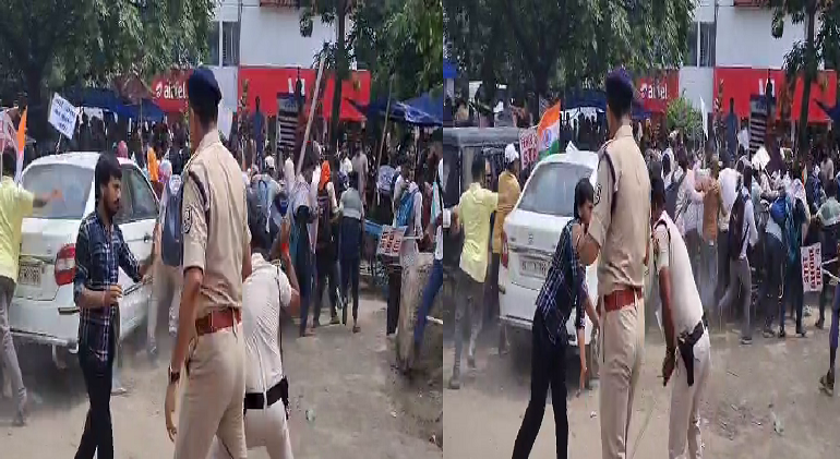 शिक्षक अभ्यर्थियों पर लाठीचार्ज: पटना में एसटीईटी की मांग को लेकर प्रदर्शन कर रहे छात्रों को पुलिस ने खदेड़ा