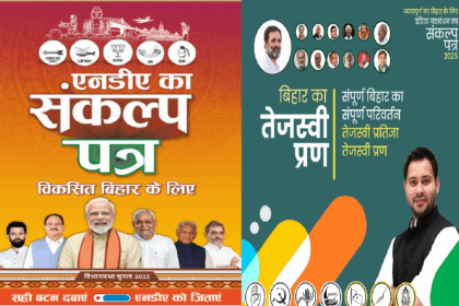 संकल्प पत्र बनाम तेजस्वी प्रण, युवाओं की पसंद किस ओर, किसे चुनेंगे युवा - ₹30,000 मानदेय या 1 करोड़ नए रोज़गार?