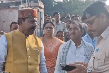 RJD विधायक भाई वीरेंद्र और 'दारोगा जी' में तीखी बहस: बूथ पर हंगामा, सुरक्षाकर्मियों पर पक्षपात का आरोप