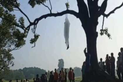 समस्तीपुर में सनसनीखेज मामला! एक ही दुपट्टे से पेड़ पर लटके मिले प्रेमी युगल के शव, ऑनर किलिंग की आशंका