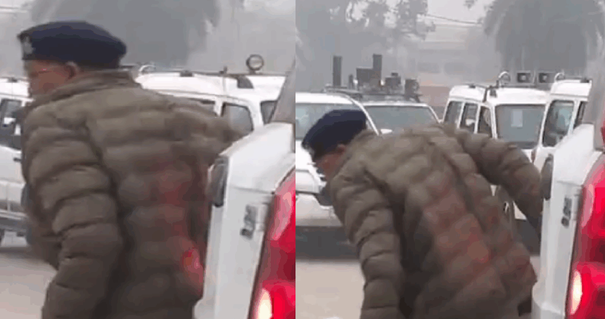 पटना में CM नीतीश के कारकेड से हादसा: ड्यूटी पर तैनात DSP को गाड़ी ने मारी टक्कर, सड़क पर गिरे पुलिस अफसर
