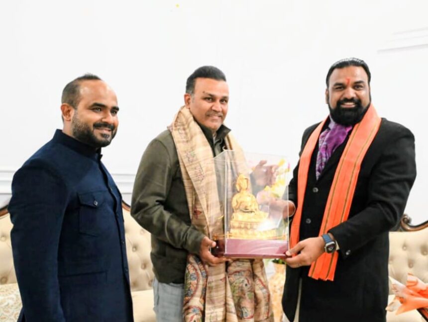 बिहार में क्रिकेट को मिलेगी नई दिशा, सहवाग और सम्राट चौधरी ने की अहम बैठक...