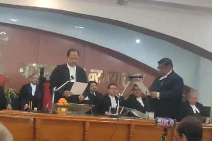 पटना हाईकोर्ट को मिला नया न्यायमूर्ति: जस्टिस अंशुल राज ने ली पद की शपथ, चीफ जस्टिस संगम कुमार साहू ने दिलाई गोपनीयता की शपथ
