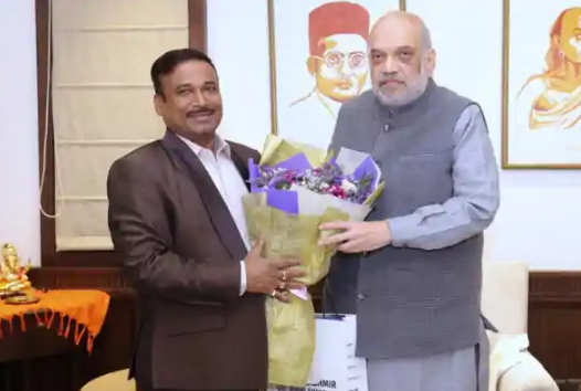 अमित शाह से मिले ओबरा विधायक डॉ. प्रकाश चंद्रा, क्या औरैया-ओबरा बेल्ट में बदलेंगे समीकरण?