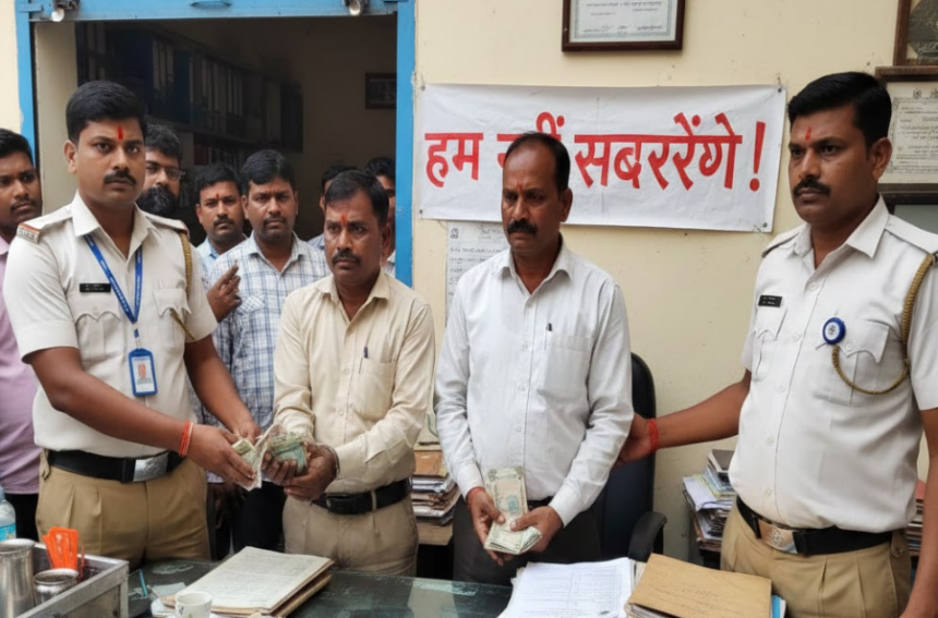 निगरानी विभाग का छापा: किशनगंज खनन कार्यालय के लिपिक और परिचारी रिश्वत लेते रंगेहाथ गिरफ्तार