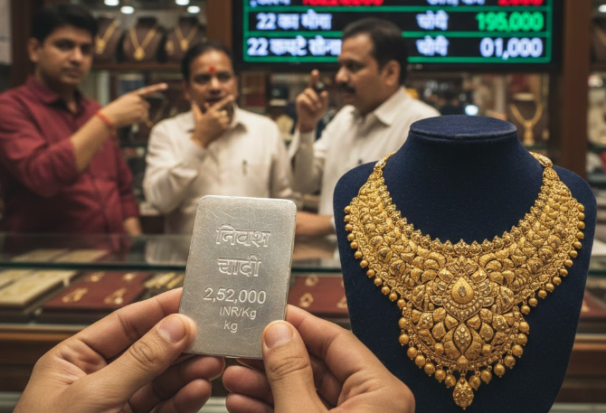 पटना में चांदी की कीमत में ₹18,000 की गिरावट, जानें सोने और चांदी के ताजा भाव